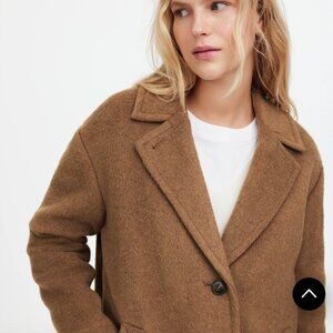 *sold out* MADEWELL The Alonzo Coat TOBACCO MELANGE TAN CAMEL wool size L
